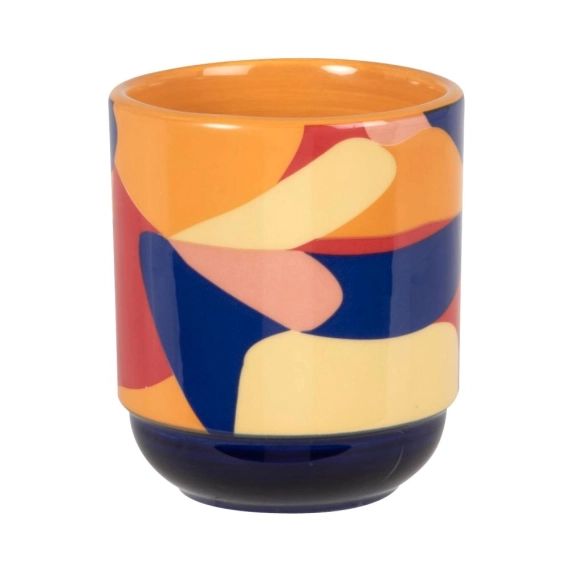 Mug Elizabeth Maisons Du Monde X Sakina Msa En Fa Ence Bleue Orange