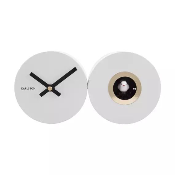 Duo Cuckoo – Horloge design – Couleur – Blanc
