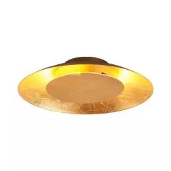Plafonnier LED en Métal Doré