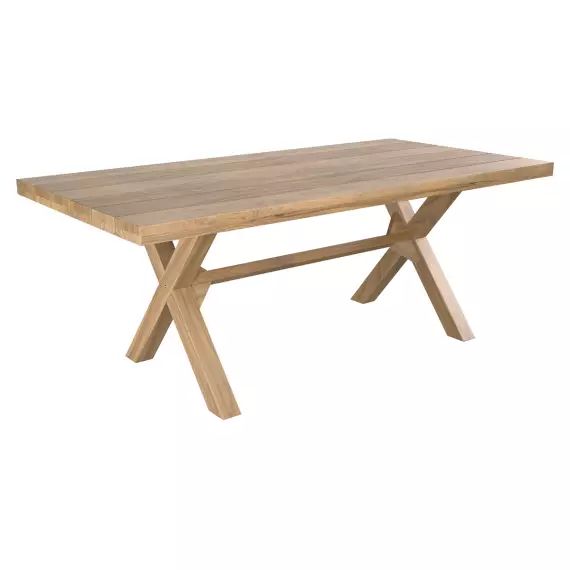 Table de jardin 200 cm en bois de teck massif