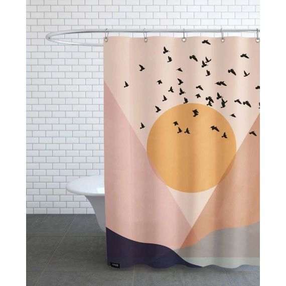 Rideau de douche en polyester en Multicolore/150×200