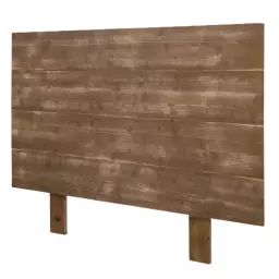 Tête de lit en bois pour lit de 135 cm en couleur marron vieilli