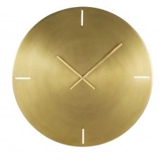Horloge en métal brossé doré D76
