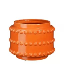 Cache-pot en céramique orange D22
