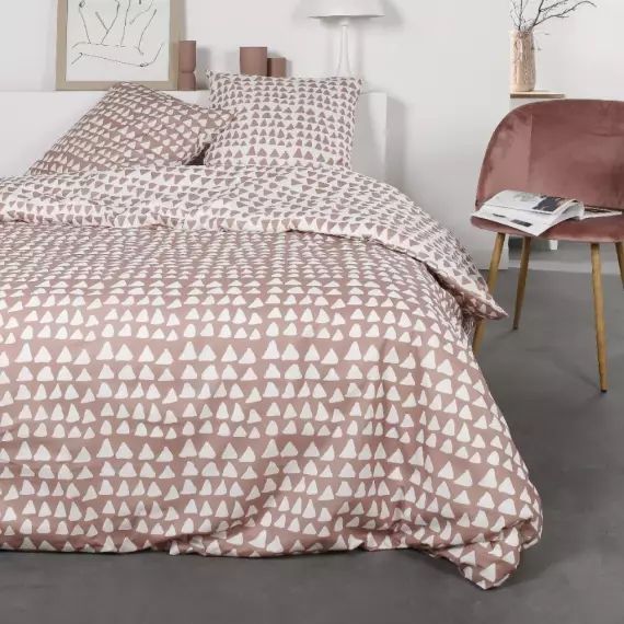 Housse de couette 260×240 flanelle + 2 taies