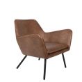 image de fauteuils scandinave Fauteuil lounge vintage marron