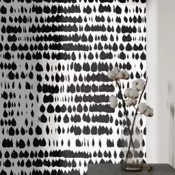 Papier Peint Moderne Noir et Blanc de Style Scandinave 250×200 cm