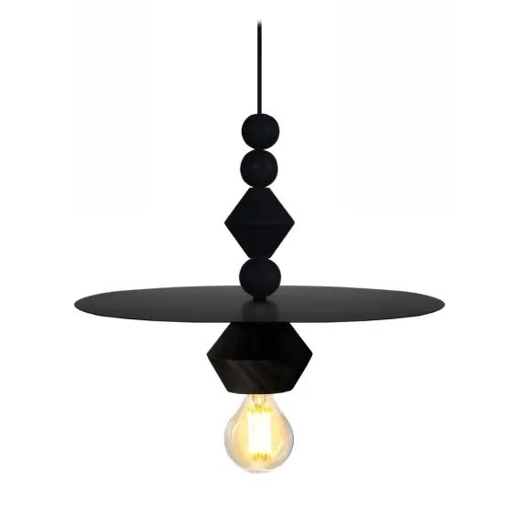 Suspension bois noir