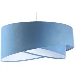 Suspension Tissu Bleu 50x50x105 cm