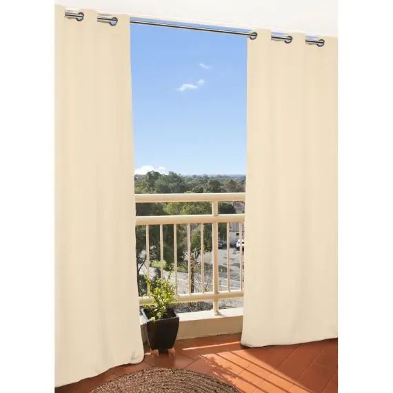 Rideau extérieur beige 135×250