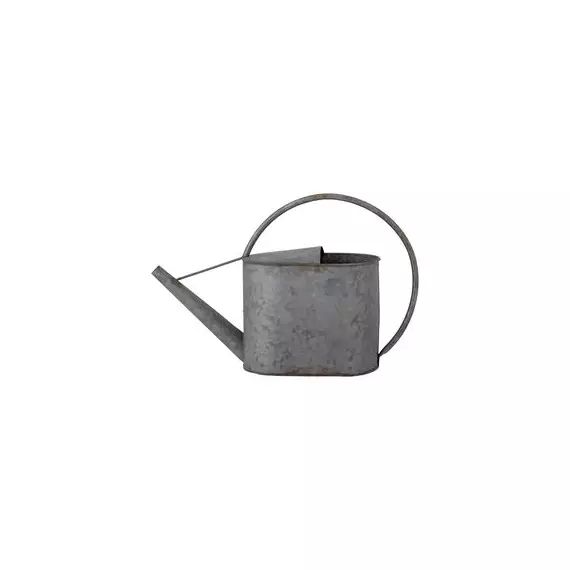 Pot De Fleurs Vintage En Métal Com-four® - Forme Bidon De Lait - Déco Intérieur/Extérieur - Gris/Noir