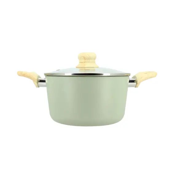 Faitout en aluminium Ø20cm céladon – compatible induction