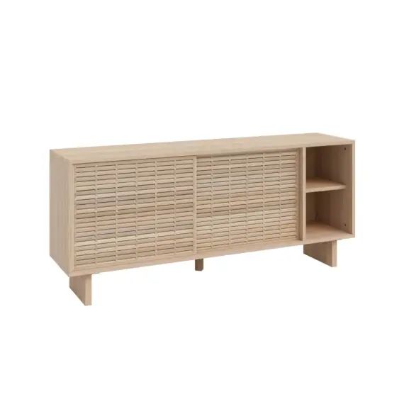 Buffet en bois massif – deux étagères  – 150 cm