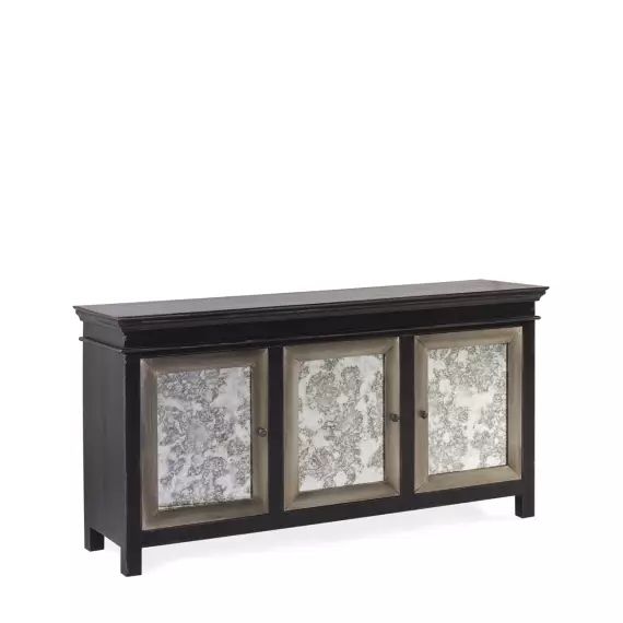 Buffet en bois d’acacia noire L 168 cm