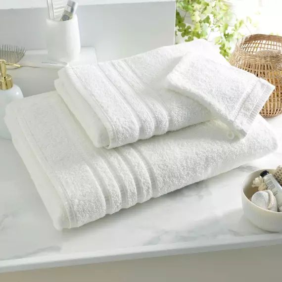 Drap de bain blanc 70×130 en coton