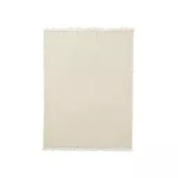 Plaid Plaids en Tissu, Soie – Couleur Beige – 130 x 185 x 0.5 cm – Designer Mentze Ottenstein