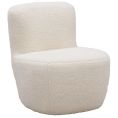image de fauteuils scandinave Fauteuil pouf en polyester et bois nuage