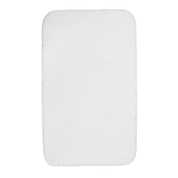 Tapis de bain doux blanc coton 70×120