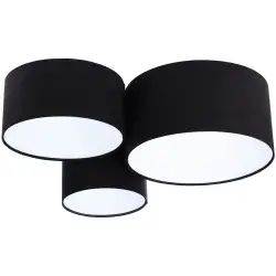 Plafonnier Tissu Noir