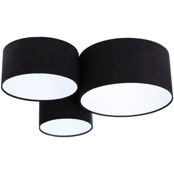 Plafonnier Tissu Noir