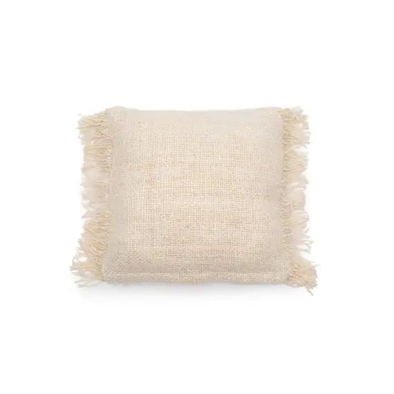 Housse de coussin en coton crème 40×40