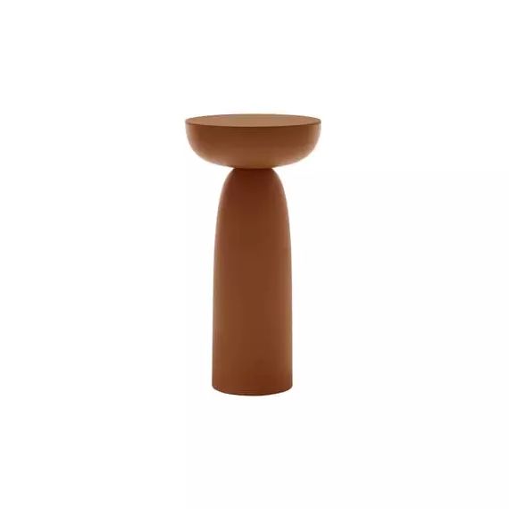 Table d&rsquo;appoint Olo en Bois, Bois massif laqué – Couleur Orange – 30 x 30 x 61 cm – Designer Antonio Facco