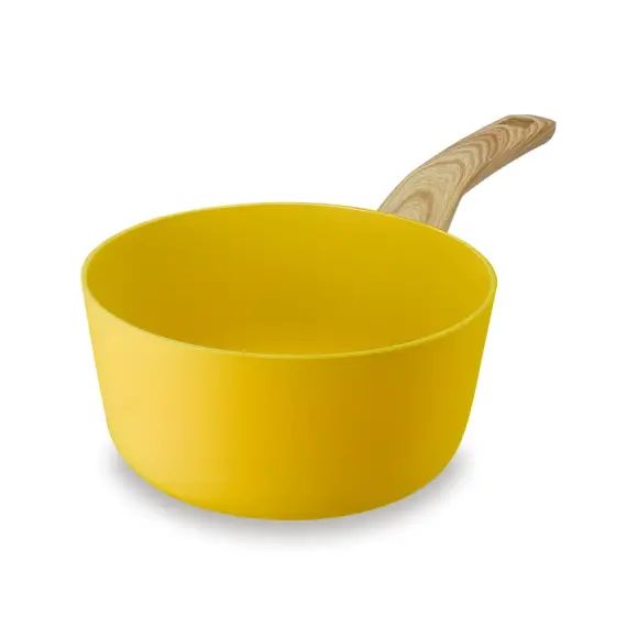 Casserole en aluminium Ø18cm jaune – compatible induction