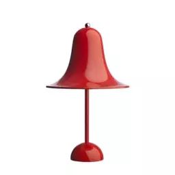 Lampe de table Pantop en Métal, Métal peint – Couleur Rouge – 250 x 34.34 x 38 cm – Designer Verner Panton