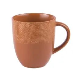 Lot de 6 mugs terra 30 cl en grès orange