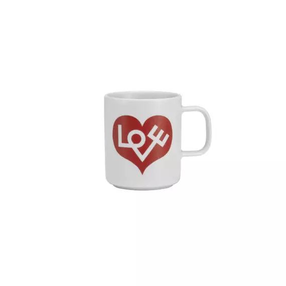 Mug Coffee Mugs en Céramique, Porcelaine – Couleur Rouge – 20.8 x 20.8 x 9.5 cm – Designer Alexander Girard