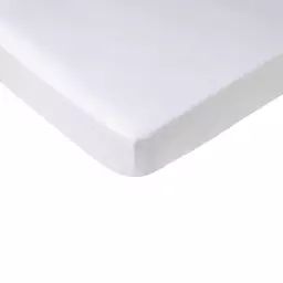 Drap housse coton 160×200 cm blanc