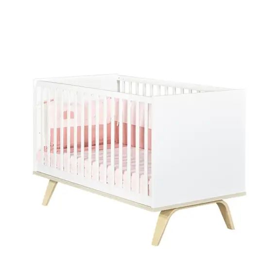 Lit bébé évolutif 140×70 en bois blanc