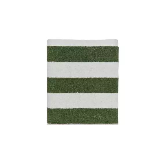 Serviette de bain vert en coton organique H60x40cm