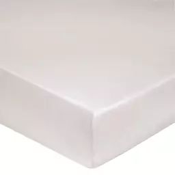 Drap housse en coton lin lavé blanc 90 x 190 cm