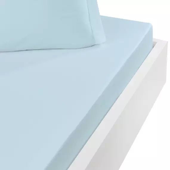 Drap housse en coton bonnet 30cm  nuage 90×190 cm