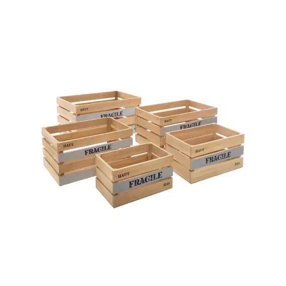 Lot de 5 cagettes Farmer – Atmosphera