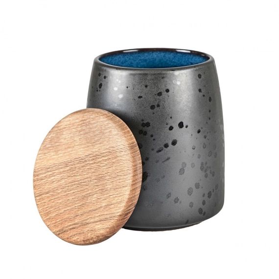 Pot avec couvercle Bitz 16,5 cm Noir-bleu foncé