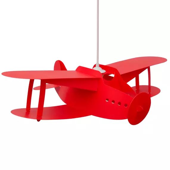 Suspension enfants Avion Rouge 50cm