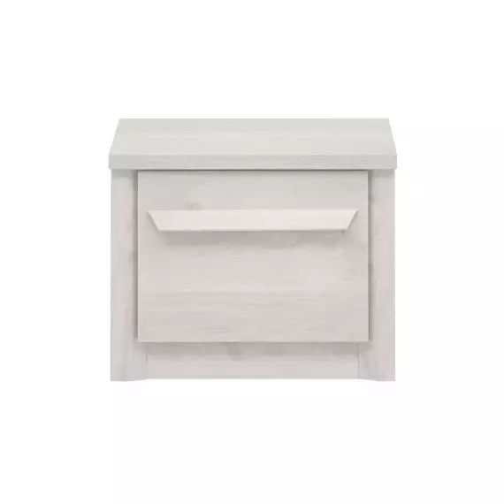 Chevet 1 tiroir EDEN coloris chêne blanchi