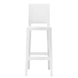 Chaise de bar Ghost en Plastique, Polycarbonate – Couleur Blanc – 65 x 38 x 100 cm – Designer Philippe Starck