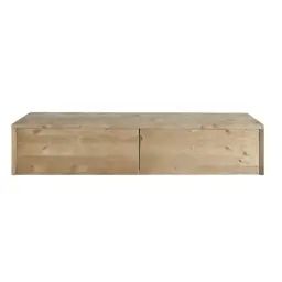 Console d’entrée flottante en bois en couleur naturel