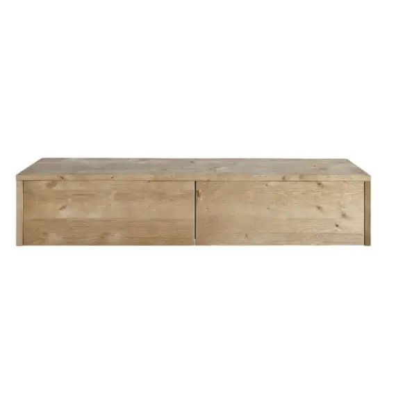 Console d’entrée flottante en bois en couleur naturel