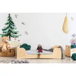 Lit 70×140 sommier inclus naturel