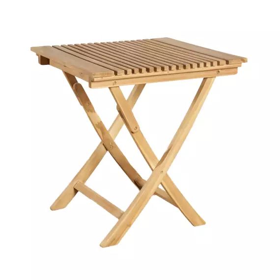 Table de jardin pliante carrée 70 cm