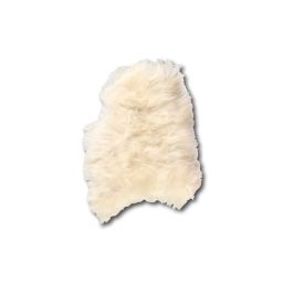 Tapis en peau de mouton islandais blanc 90×60