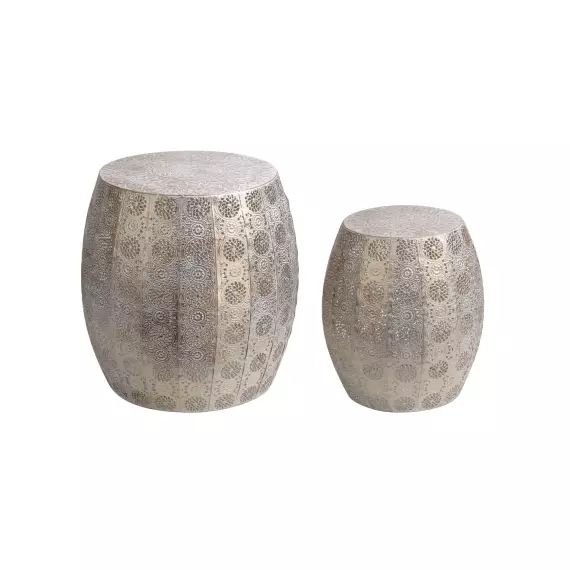 Set de 2 bouts de canapé KARI coloris doré