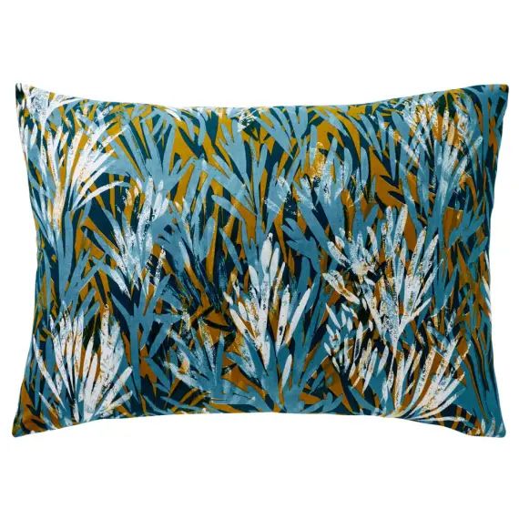 Taie d&rsquo;oreiller réversible 65×65 bleue en coton