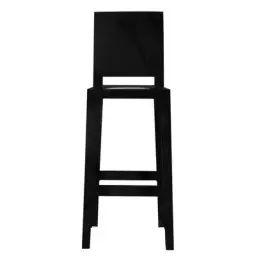Chaise de bar Ghost en Plastique, Polycarbonate – Couleur Noir – 65 x 38 x 100 cm – Designer Philippe Starck