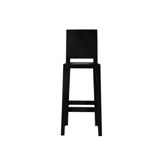 Chaise de bar Ghost en Plastique, Polycarbonate – Couleur Noir – 65 x 38 x 100 cm – Designer Philippe Starck