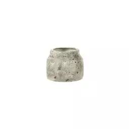 Cache-pot Pot de fleurs en Céramique, Grès – Couleur Beige – 14.5 x 14.5 x 11 cm